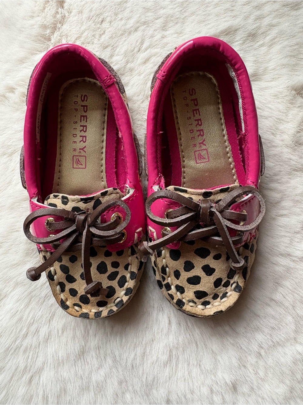 Sperry Top Siders Boat Shoe Leopard and Pink